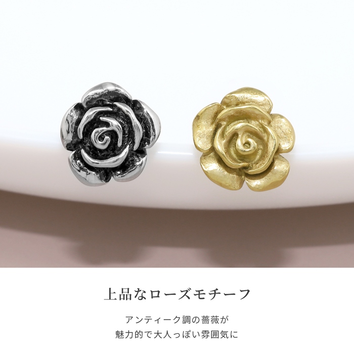 凛 RIN ボディピアス 16G 花 フラワー バラ 薔薇 軟骨 片耳用