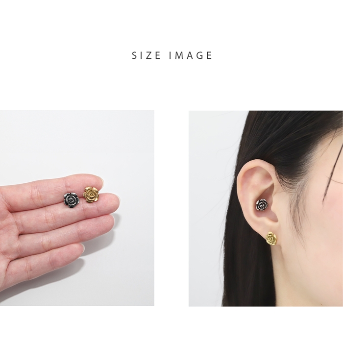 凛 RIN ボディピアス 16G 花 フラワー バラ 薔薇 軟骨ピアス