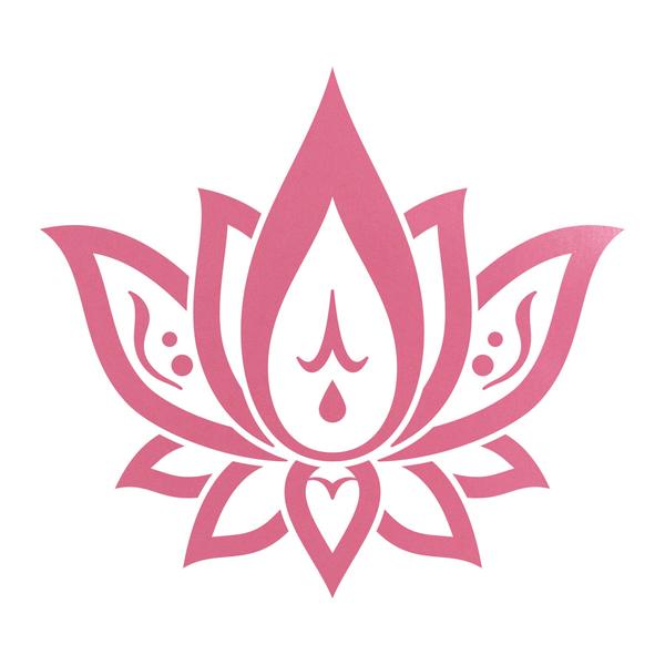 ロータス 蓮の花 カッティングステッカー 色・サイズ選択可