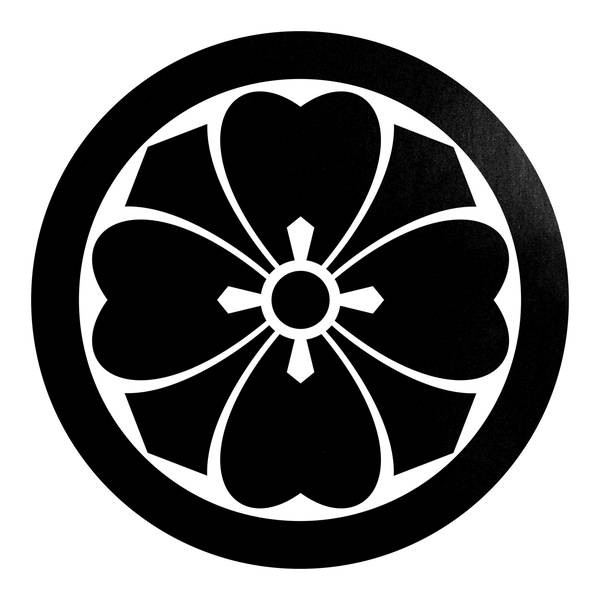 丸に四つ剣片喰 カッティングステッカー 色 サイズ選択可 A A ステッカーショップrinto 通販 Yahoo ショッピング