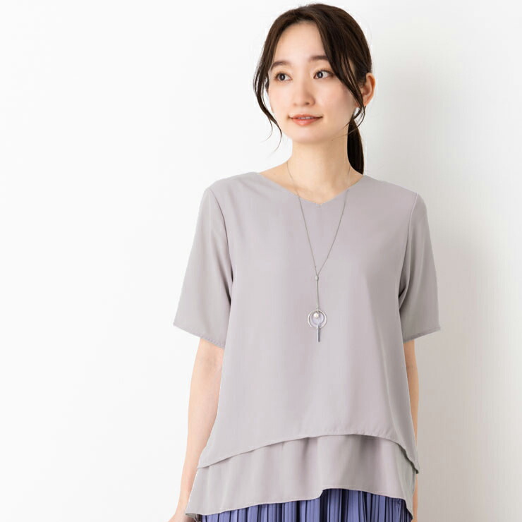 ブラウス トップス オフィス レディース 春 夏 (メール便 送料