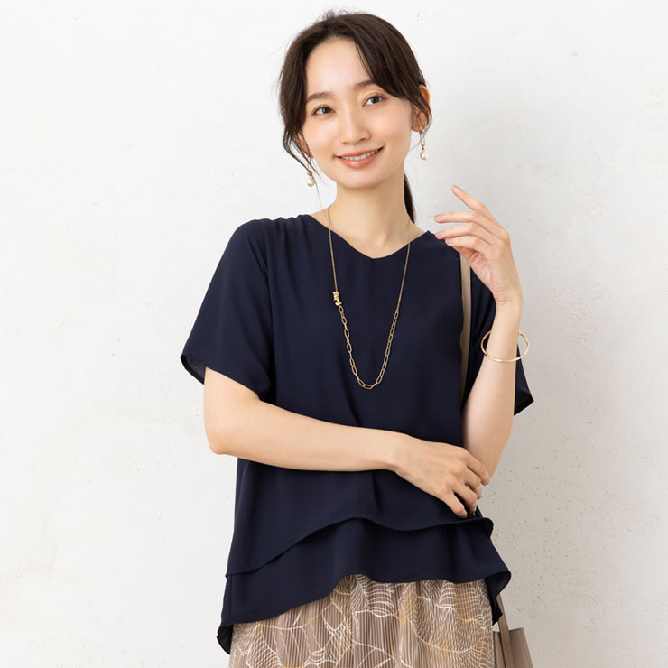 ブラウス トップス オフィス レディース 春 夏 (メール便 送料無料06