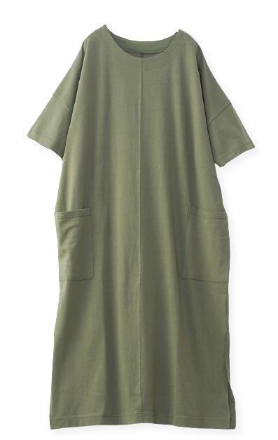 【レア】Preen チュニックワンピース XS 綿100% ミリタリー 英国製 SALE50)(M〜L)綿100％ OE 天竺 サイド スリット センターシーム
