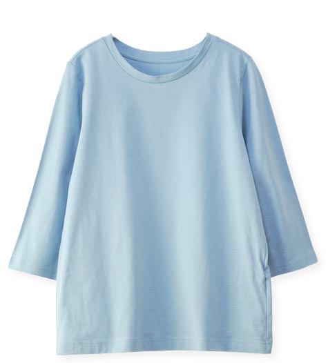 関税送料込み ルメール シルケットコットンTシャツ コットン100％】シルケット加工無地Tシャツ[品番：LOSW0008881