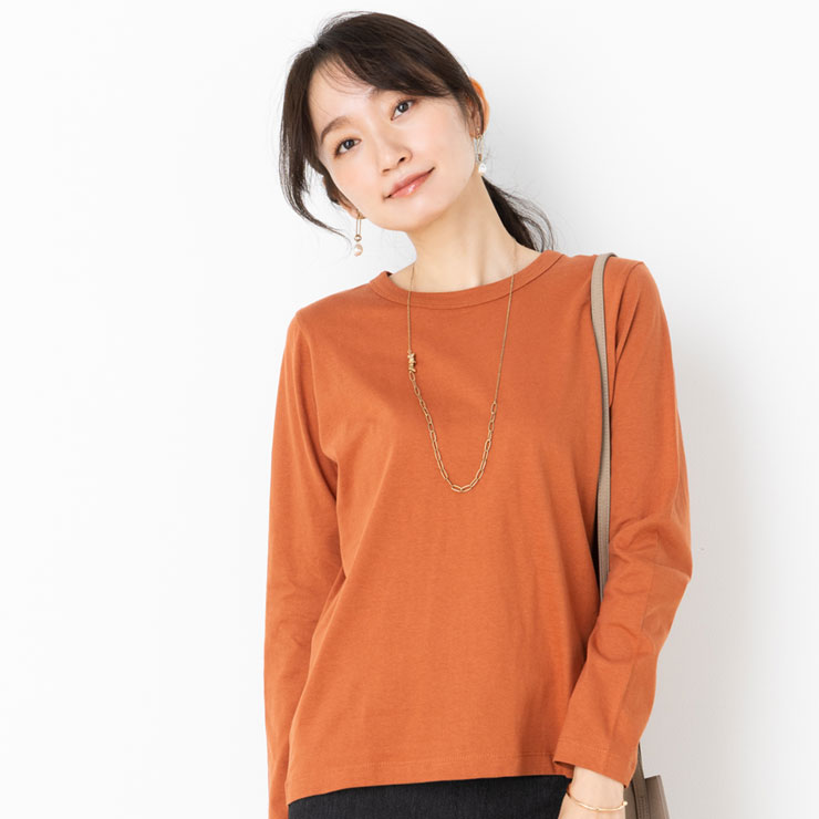 Tシャツ カットソー レディース 長袖 トップス 春 秋 冬(メール便 送料