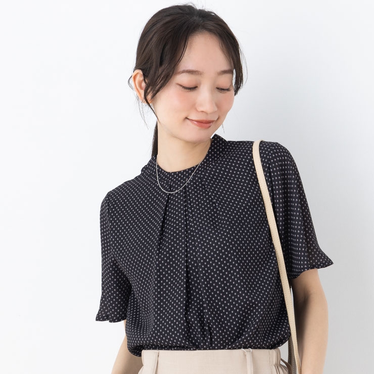 ブラウス 半袖 レディース トップス(メール便 送料無料06)(S〜LL