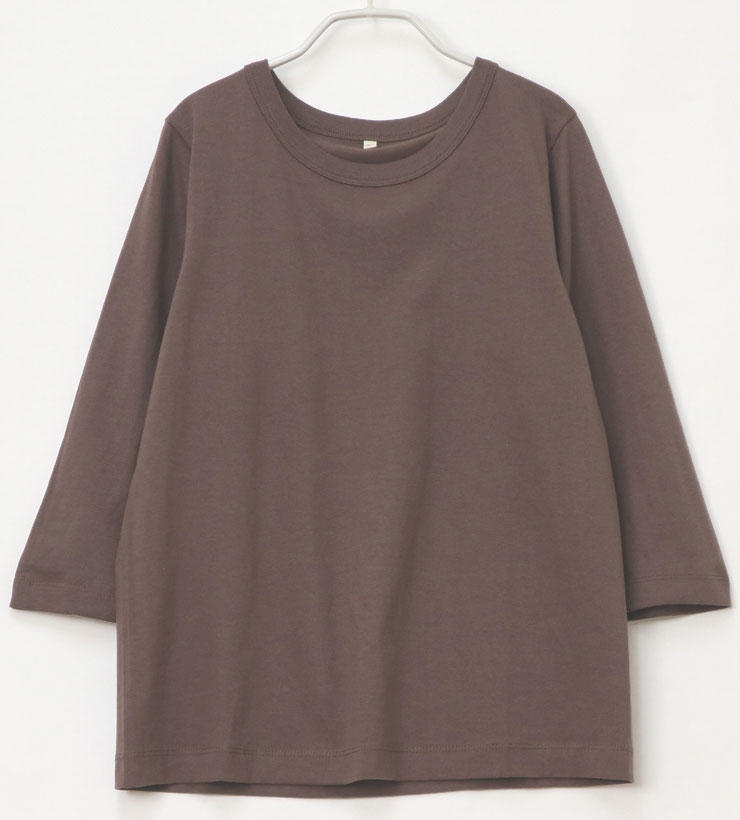 綿100％ Tシャツ 七分袖 レディース カットソー トップス (メール便