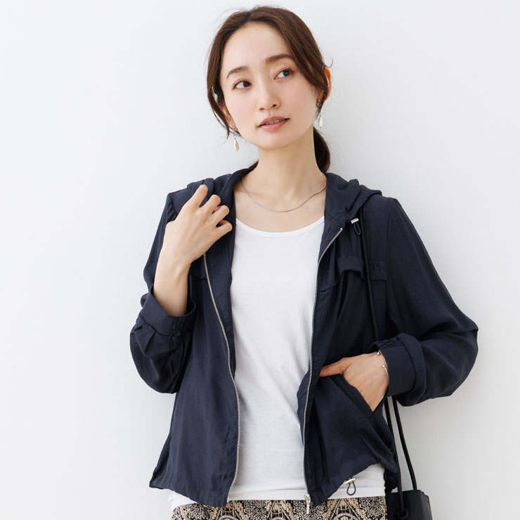 マウンテン パーカー 薄手 レディース きれいめ 春 夏 シアートップス