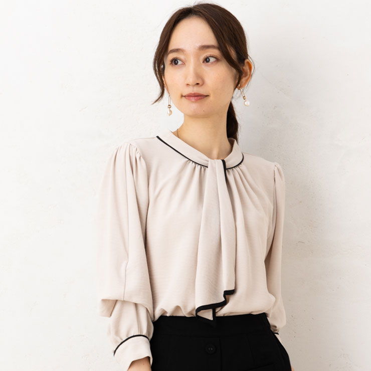 n vintage購入 4way シャーリングブラウス