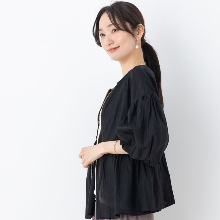 ブルゾン 春 夏 シアートップス 秋 (メール便 送料無料12)(M〜LL