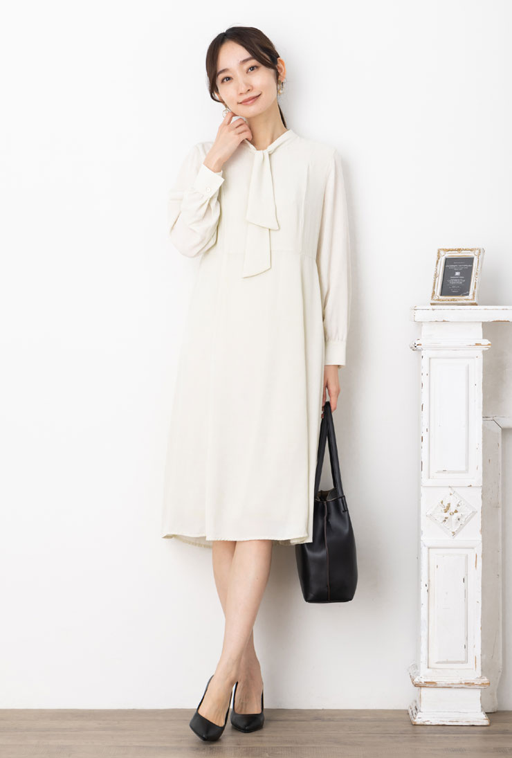 ワンピース 春 きれいめ レディース (M〜LL)シフォンジョー