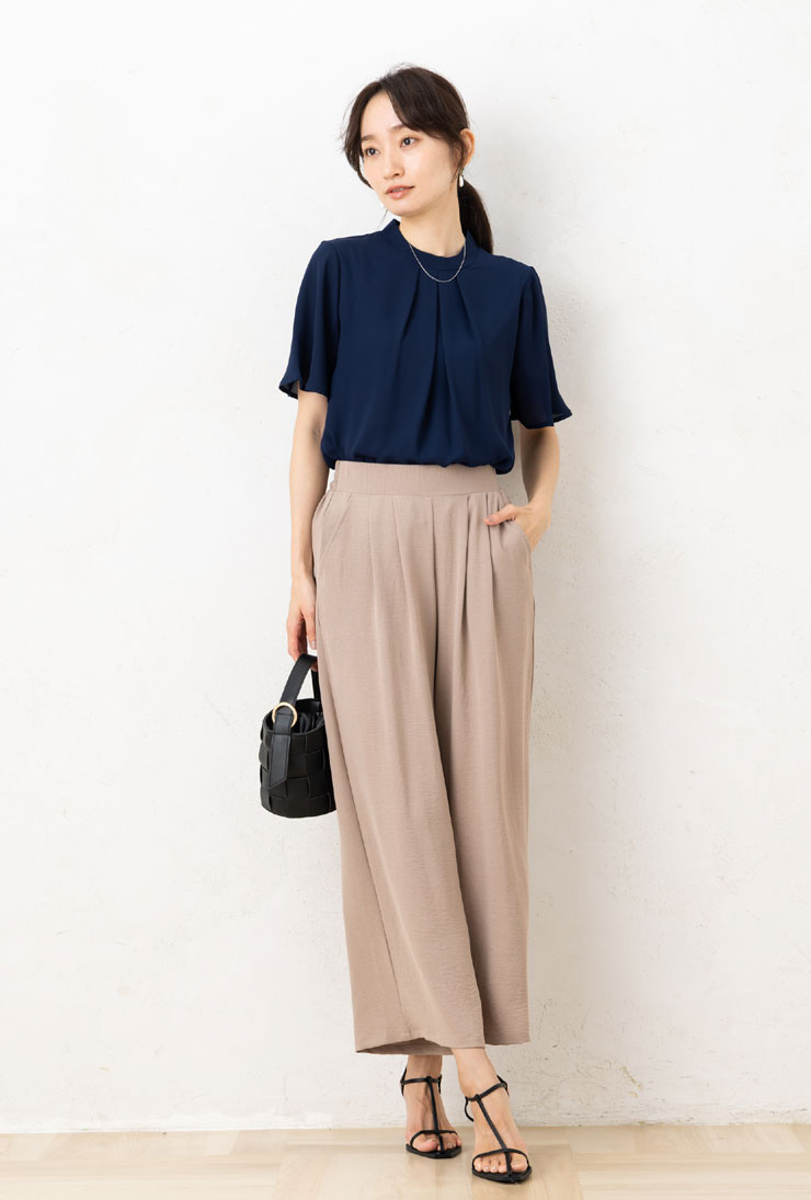 ブラウス 半袖 レディース トップス 春 夏(メール便 送料無料06)(S〜LL