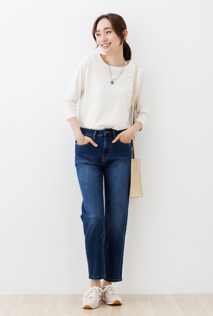 ストレート デニム パンツ レディース 春 夏 秋(メール便 送料無料12
