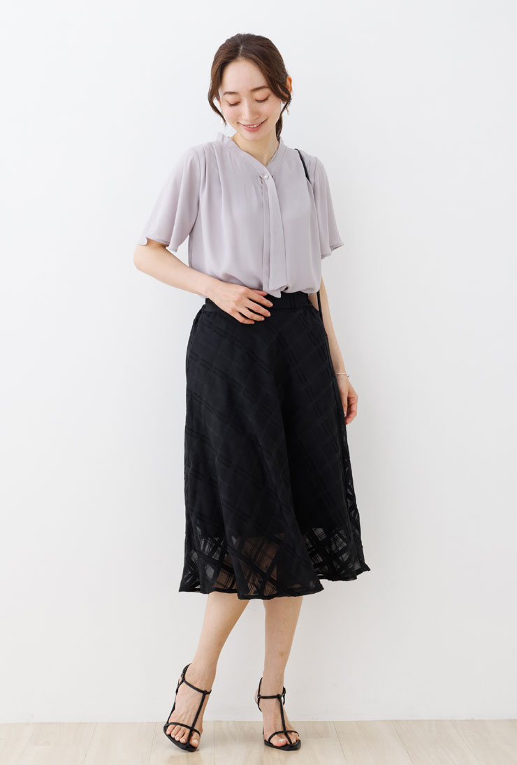 ブラウス 半袖 レディース トップス 春夏(メール便 送料無料06)(S〜LL