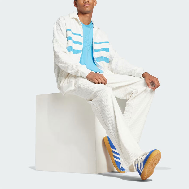 adidas originals ホワイトジャージ ジップアップ アディダス オリジナルス adidas originals ジャージ トップス