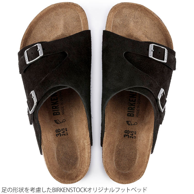 ビルケンシュトック BIRKENSTOCK チューリッヒ　サンダル　黒 ビルケンシュトック BIRKENSTOCK サンダル メンズ レディース Zurich