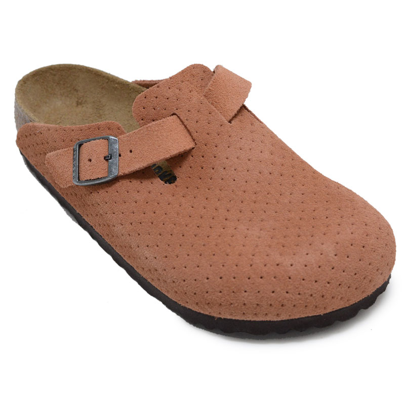 Birkenstock ブラウンオレンジ 35 レザー 美品 ボストン ビルケンシュトック BIRKENSTOCK サンダル メンズ レディース