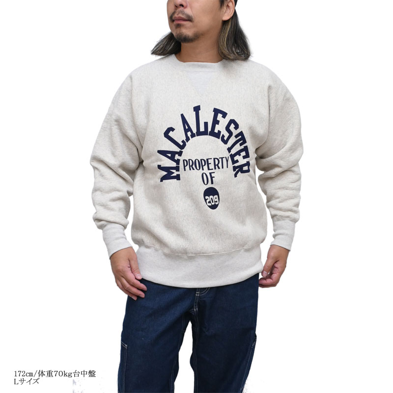 美品 OSHIMAREI リバースウェーブ PO スウェットライトグレー USA製 80s Champion Reverse Weave Sweatshirt 灰 XXL