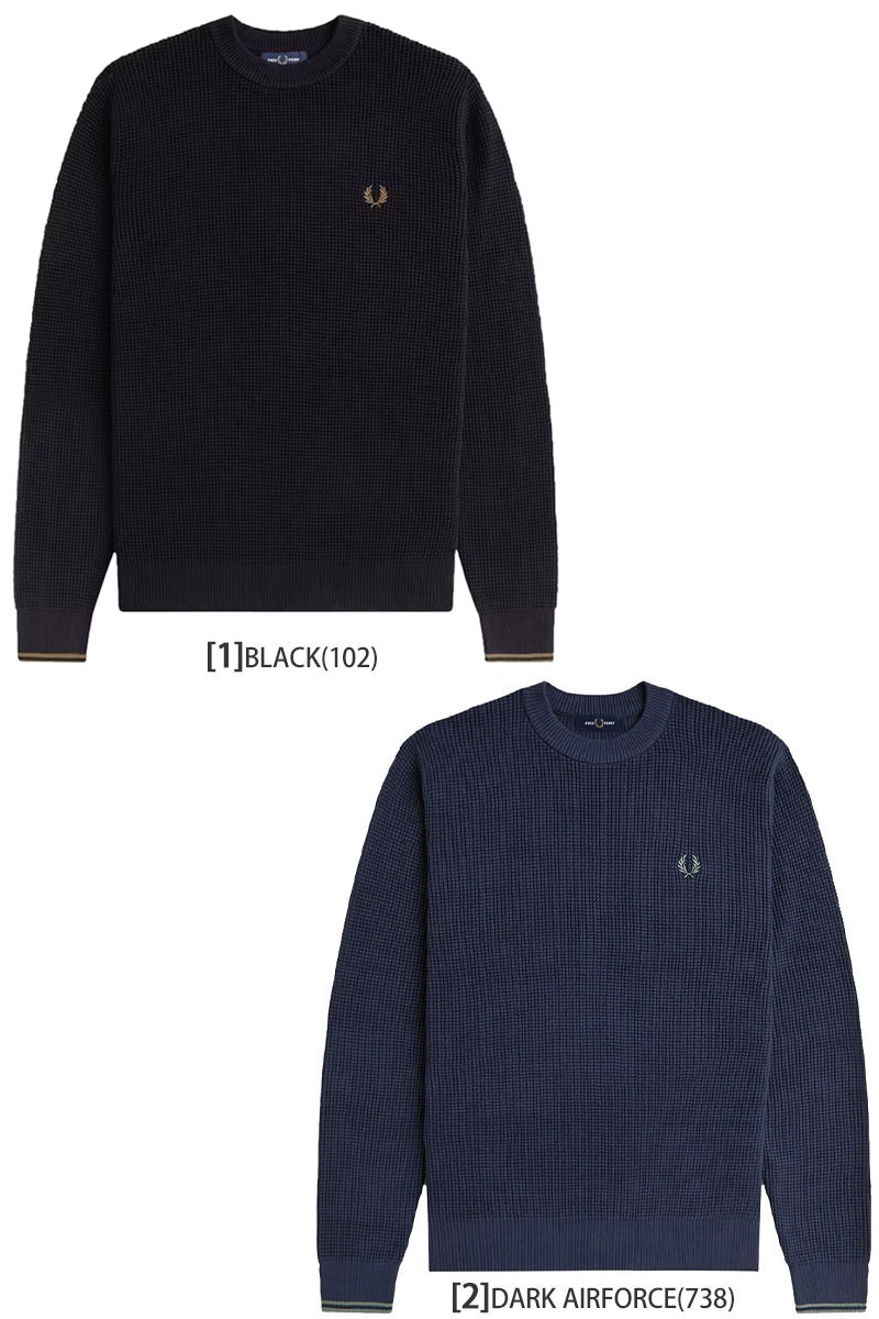 フレッドペリー セーター FRED PERRY（フレッドペリー） ニット セーター メンズ ワッフル