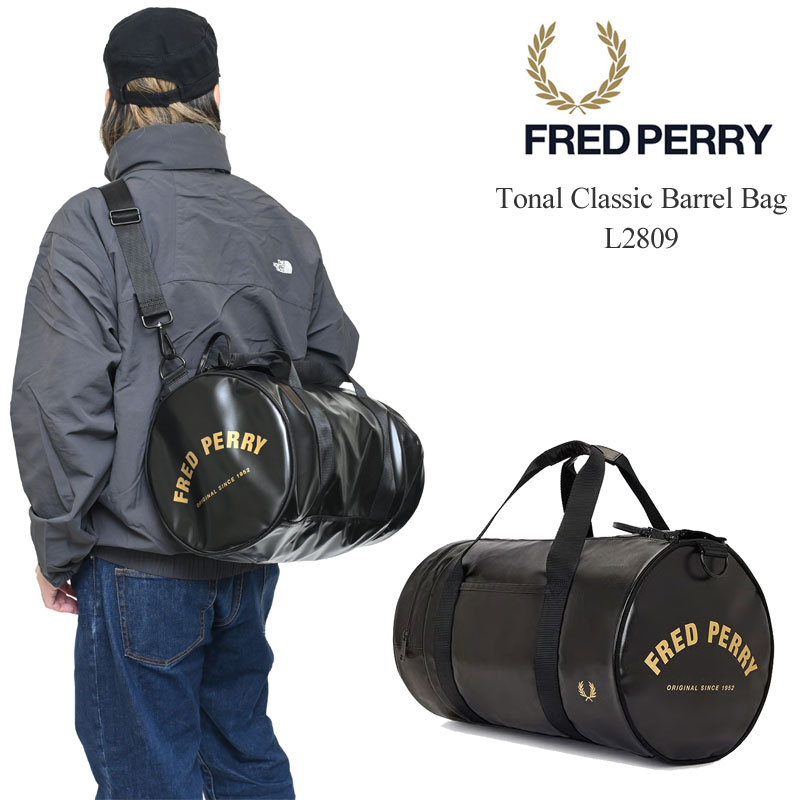 FRED PERRY クラシックバレルバッグ FRED PERRY（フレッドペリー） ショルダーバッグ レディース メンズ