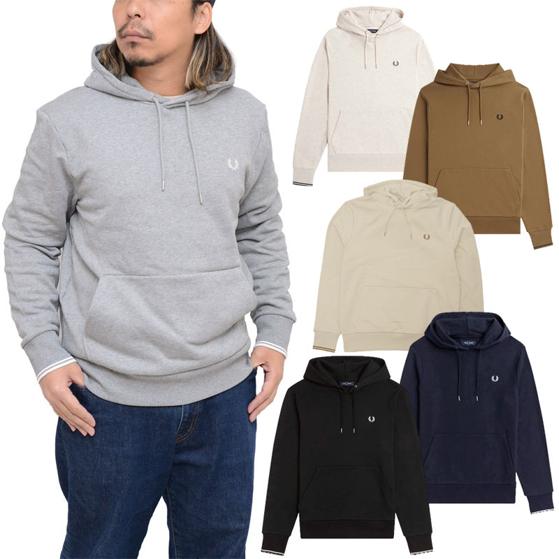 フレッドペリー FREDPERRY パーカー メンズ ティップラインフーデッド