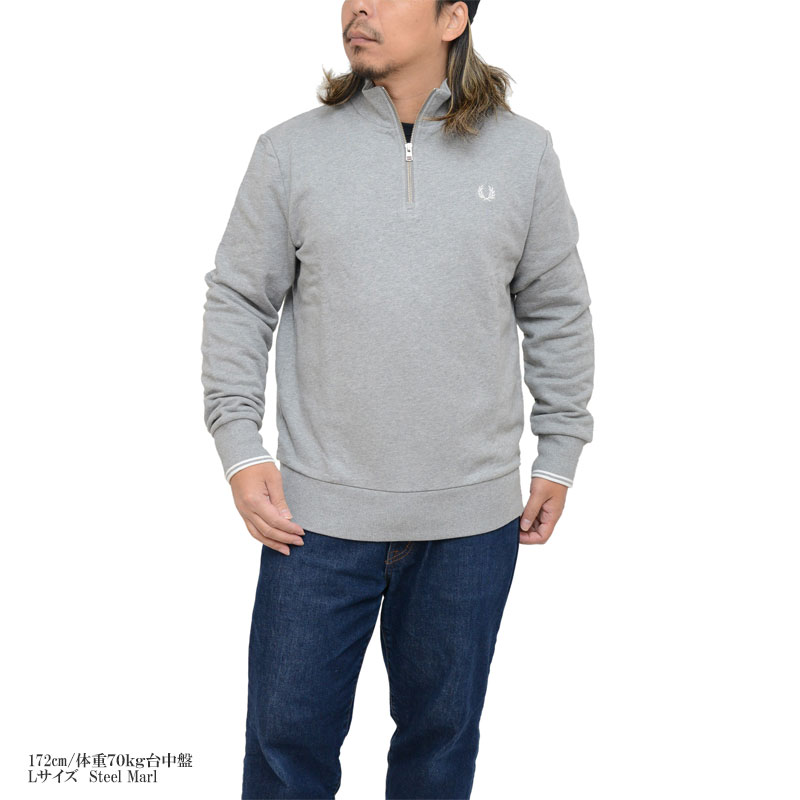 FRED PERRY フレッドペリー FREDPERRY トレーナー メンズ ハーフ
