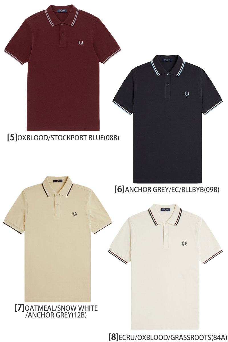 FRED PERRY（フレッドペリー） ポロシャツ 半袖 メンズ M3600 ツイン