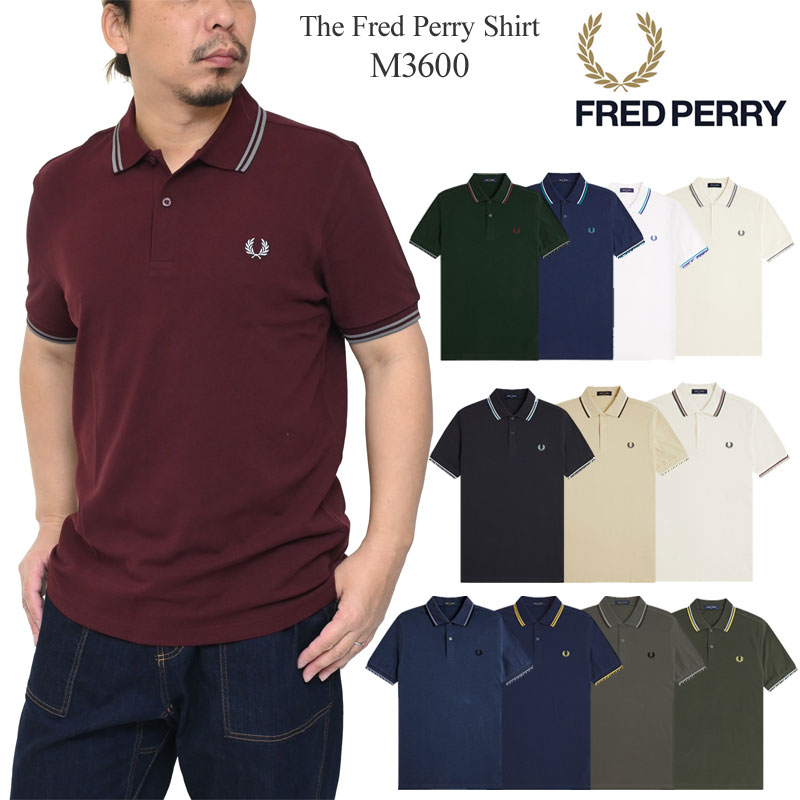 FRED PERRY（フレッドペリー） ポロシャツ 半袖 メンズ M3600 ツイン