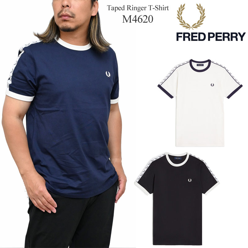 フレッドペリー 半袖Tシャツ TAPED RINGER M4620 m4620-s4.jpg