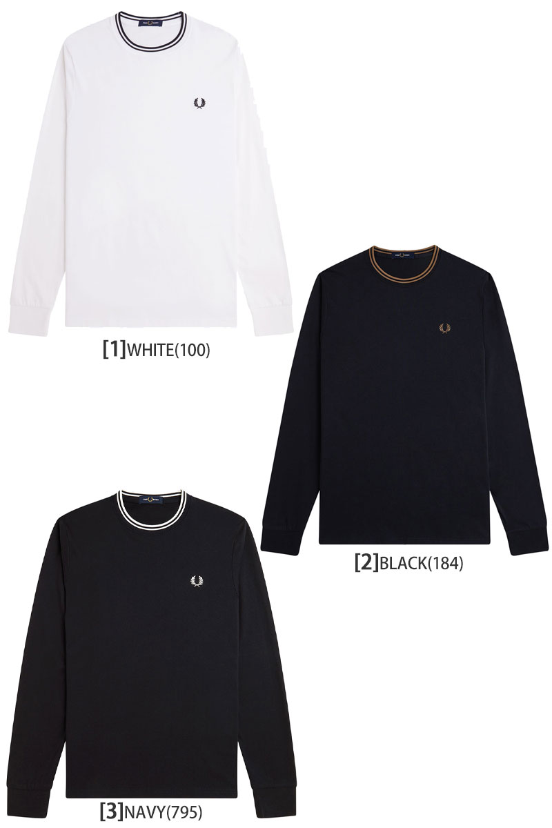 フレッドペリー　FRED PERRY ロンT メンズMサイズ FRED PERRY（フレッドペリー） tシャツ Twin Tipped Long Sleeve T