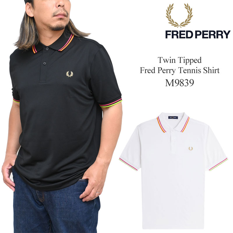 FRED PERRY（フレッドペリー） ポロシャツ 半袖 メンズ ツインティップ