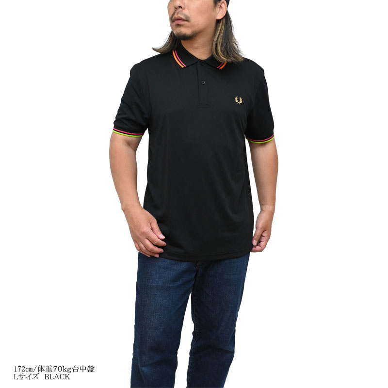 FRED PERRY（フレッドペリー） ポロシャツ 半袖 メンズ ツインティップ
