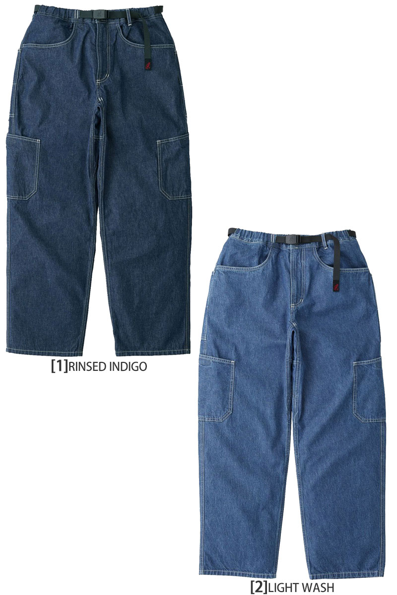 グラミチ ワークパンツ L ダークブルー Gramicci（グラミチ） ロングパンツ メンズ ロックスライドデニム