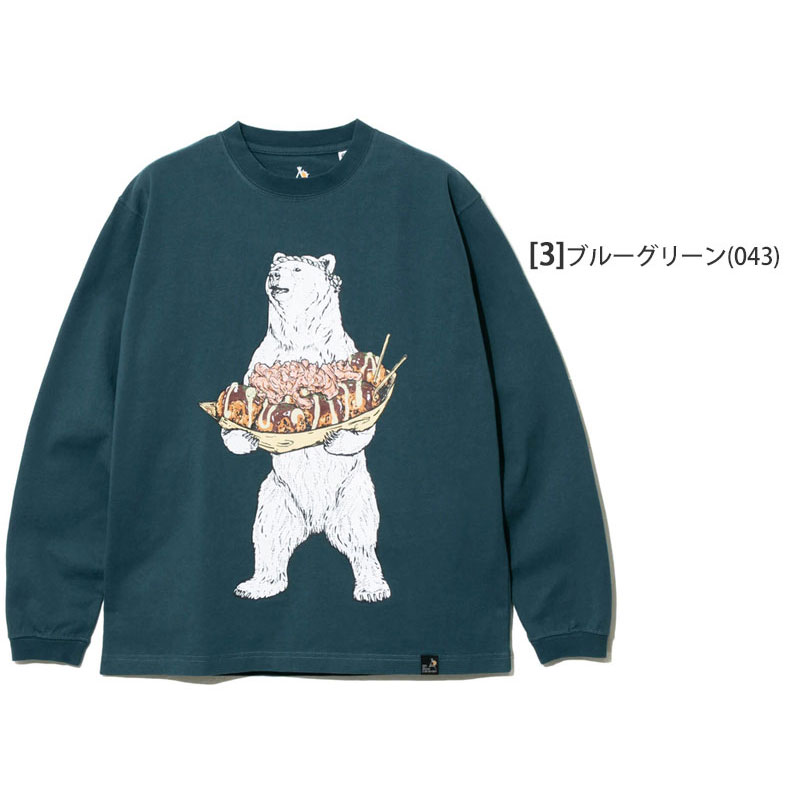 USA/C たこ焼きクマ ロングスリーブTEE（Tシャツ/カットソー