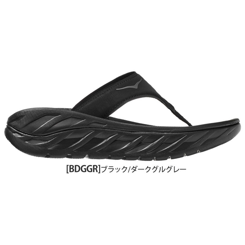 ホカ HOKA サンダル レディース オラリカバリーフリップ ブラック