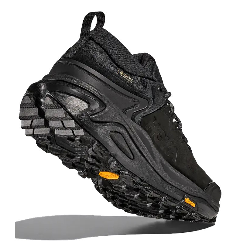 HOKA 　ブラック厚底シューズ HOKA ONEONE ホカ ランニングシューズ 厚底 メンズ ステルス