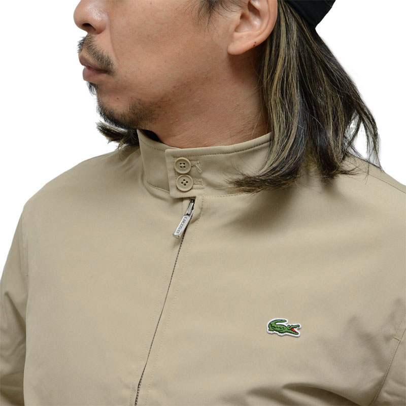 ラコステ LACOSTE アウター コート メンズ 撥水ツイルハリントン