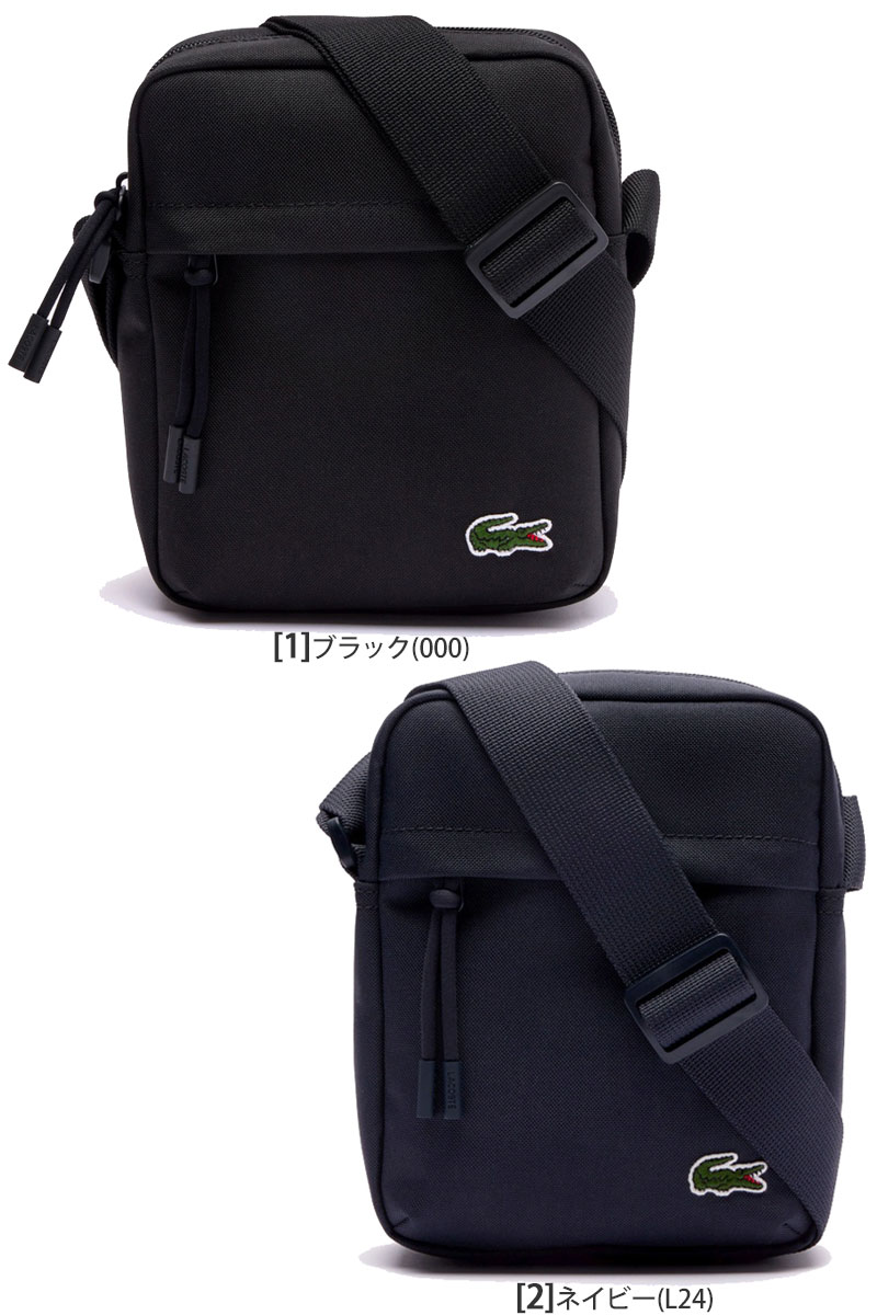 ラコステ ネオクロコカメラバック ブラック ラコステ LACOSTE ネオクロコ カメラバッグ（ブラック
