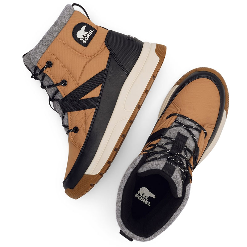 美品　SOREL 防水スノーブーツ ベージュ/ブラック SOREL（ソレル） スノーブーツ レディース ウィットニー3 ミッド