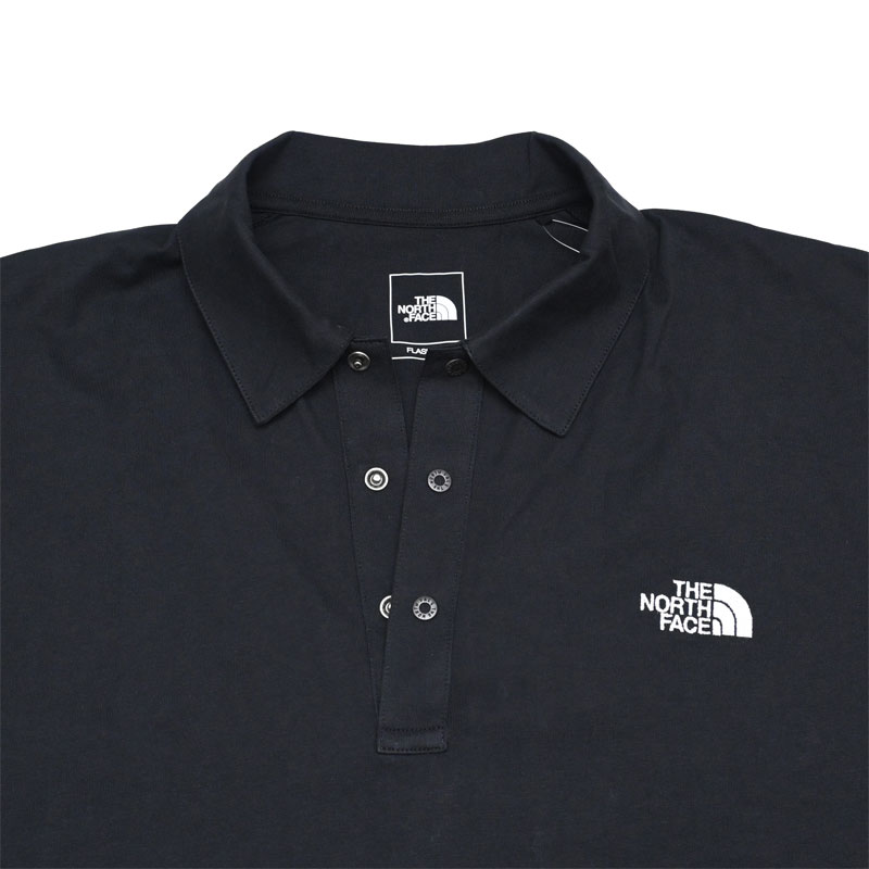 THE NORTH FACE 半袖ポロシャツ 黒 刺繍ロゴ メンズ 新品　3XL tnf-nt22530_5.jpg
