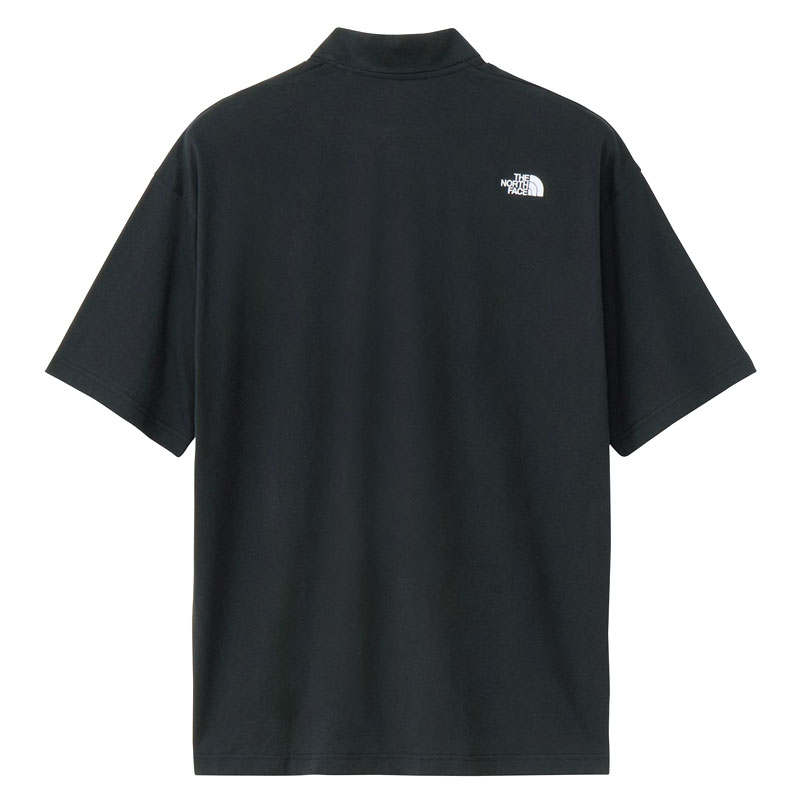 ザノースフェイス☆半袖ポロシャツ 2XL ブラック 刺繍ロゴ THE NORTH