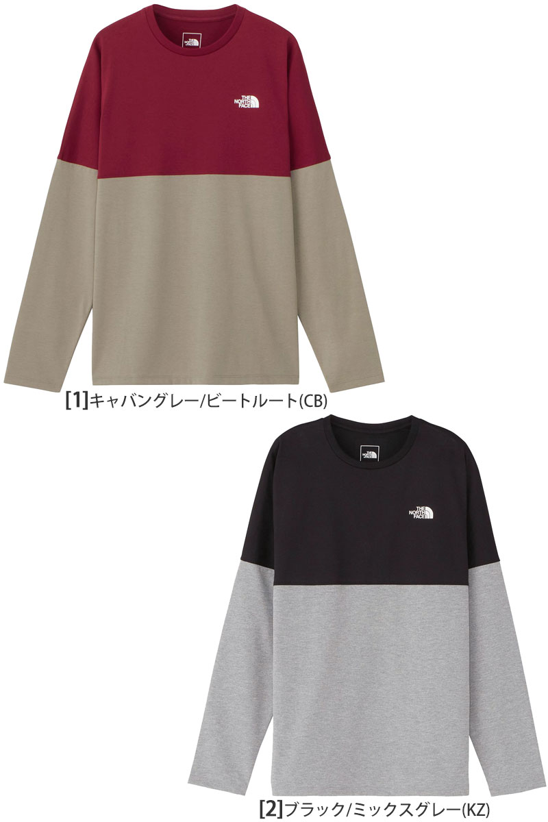【THE NORTH FACE】人気ロングスリーブバイカラードヌプシティー THE NORTH FACE ノースフェイス ロンT L/S BI-COLORED NUPTSE