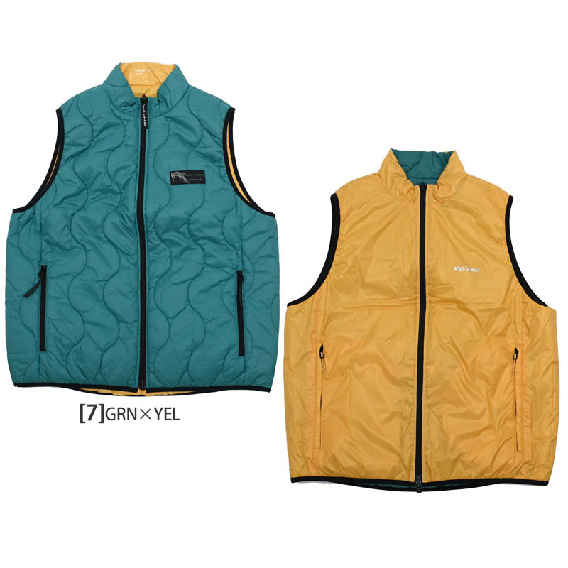 WILD THINGS（ワイルドシングス） 中綿ベスト メンズ リバーシブル