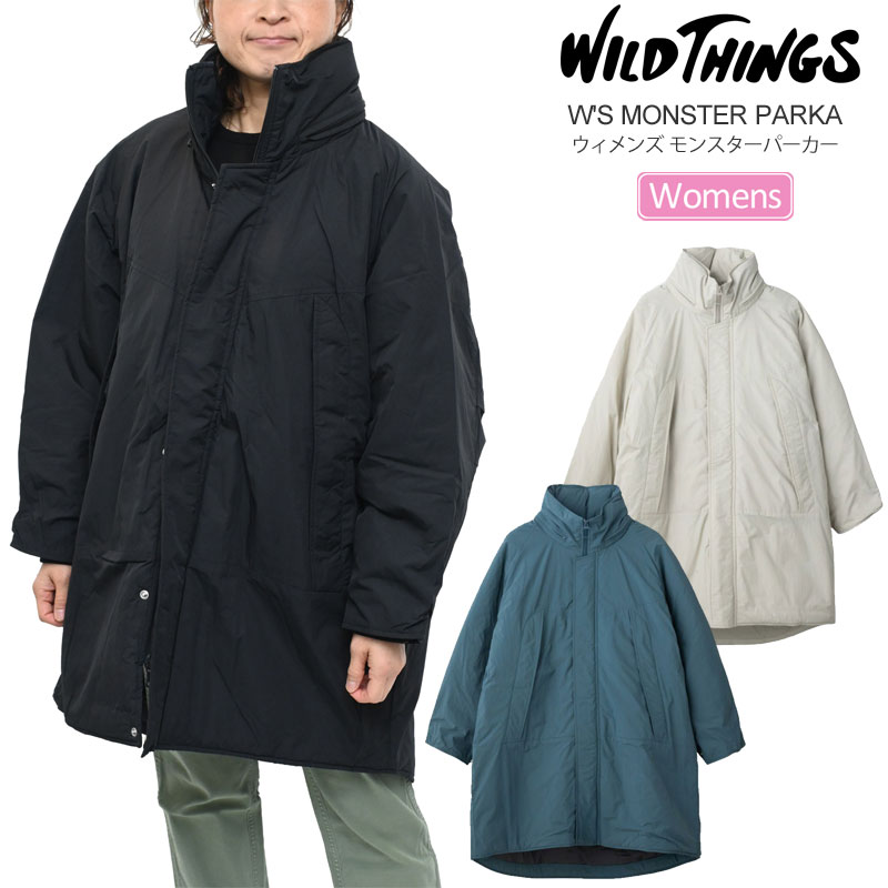 WILD THINGS 中綿コート　SIZE S WT17113N WILD THINGS 中綿コート ブラック WTW21204SN レディース SIZE S