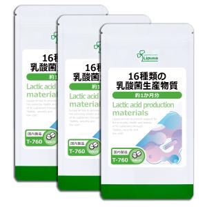 16種類の乳酸菌生産物質 約1か月分×3袋 T-760-3 サプリメント 健康