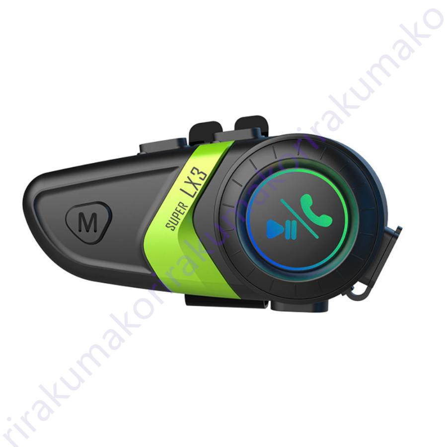 バイク イヤホン 超軽量  スピーカー Bluetooth5.0 1200mA HI-FI インカムバイク用 IP67防水 バイク用品 50時間連続使用  スピーカー｜rirakumako｜03