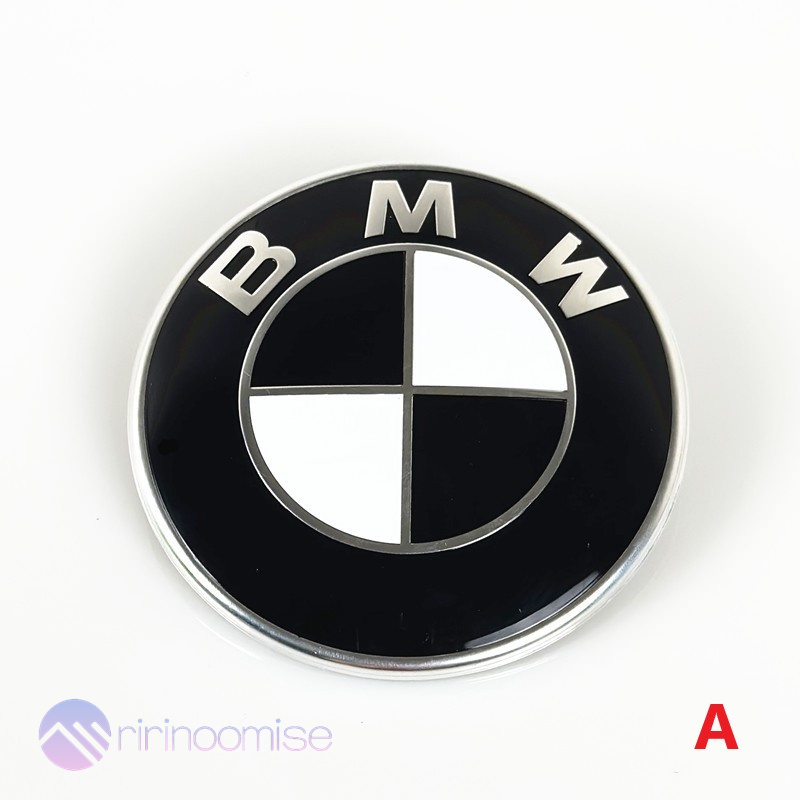 BMW 黒白 ボンネットバッチ トランクバッチ 82mm 2個セットE60E61E65E66E70E71E81E83E85E87E89E90E91｜ririnoomise｜02