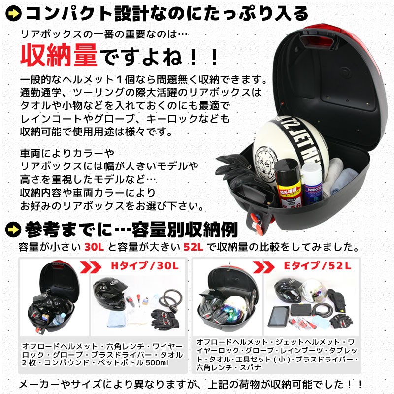 在庫処分 ヘルメットリアボックス+ベースプレートつき 11620円