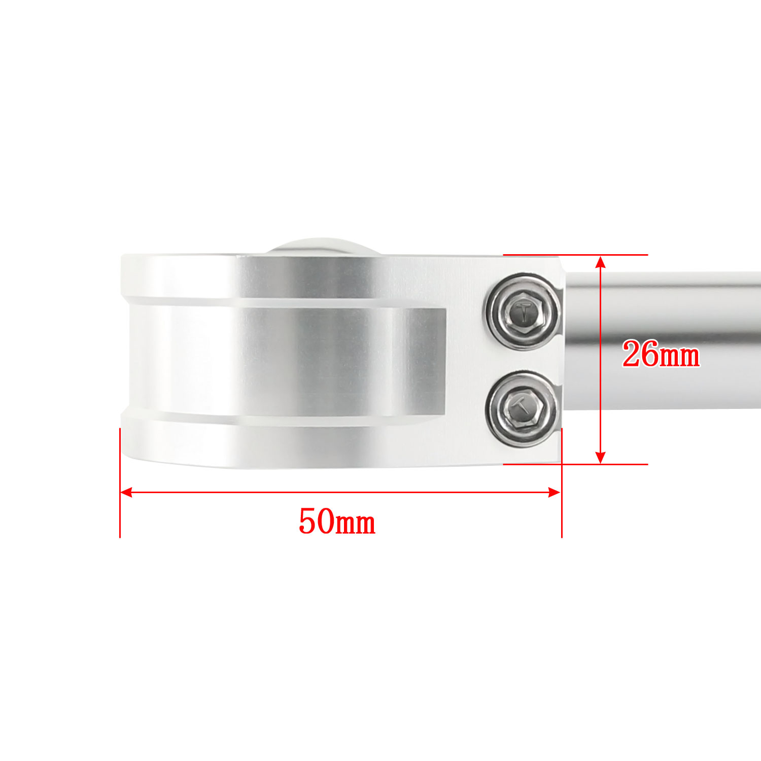 角度調整付 セパレートハンドル 35mm 35パイ LOWタイプ 22.2mm セパハン キット シルバー 銀 アルミ削り出し バイク オートバイ ハンドル 交換 カスタム 汎用の画像