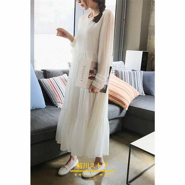 のサイズ かわいい ワンピース白い L Mxv8x M きありがと